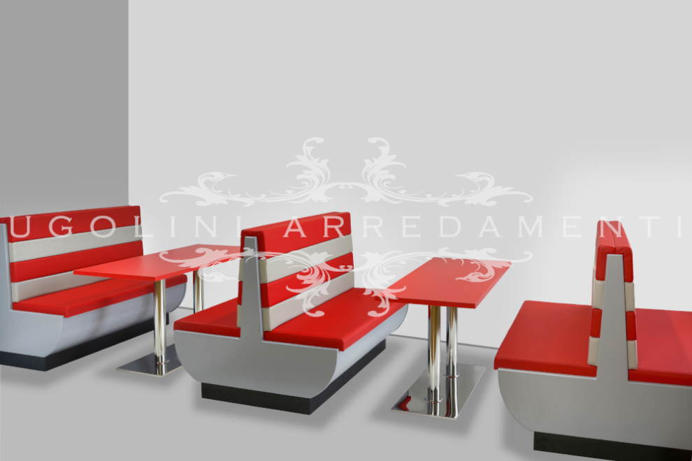 Set tavolo panche Moderno-America185-panoramica