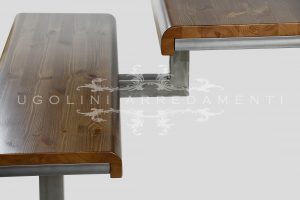 Restaurant bench seat 280 - in pinewood
