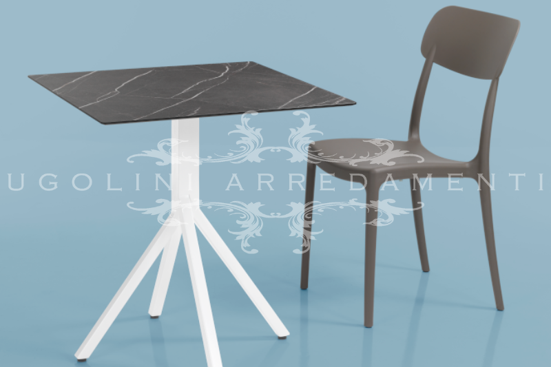 Tavolo singolo Moderno- Vanessa 080- panoramica