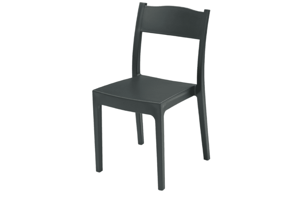 Sedie e Sgabelli - Sedia Vesta Antracite polipropilene - Moderno