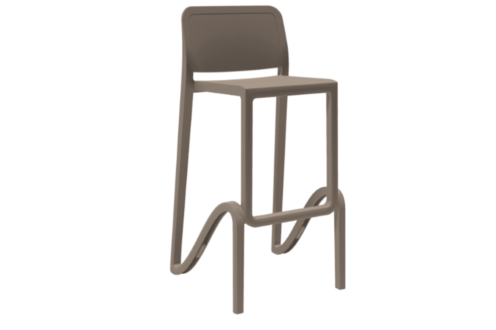 Sedie e Sgabelli - Sgabello Giano 750 tortora polipropilene - Moderno