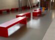 Realizzazione per Hall Corridoio – Teacher Hub - Campus di Forlì - Succursale Università di Bologna – Panche
