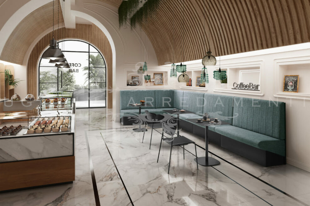 Set tavolo panche Moderno- Bloom 035-panoramica